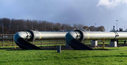 Imagen de una planta de extracción de gas en Países Bajos. 