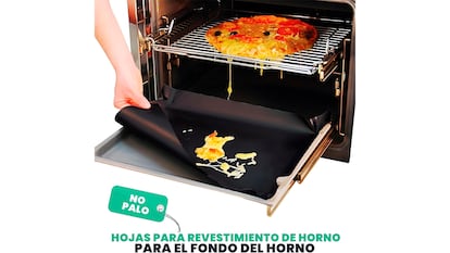Láminas protectoras de horno sobre fondo blanco.