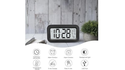 Despertador que mide la temperatura de tu cuarto.