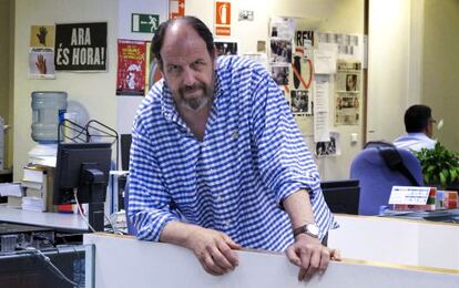 El actor José Maria Pou, en la redacción de EL PAÍS de Barcelona.