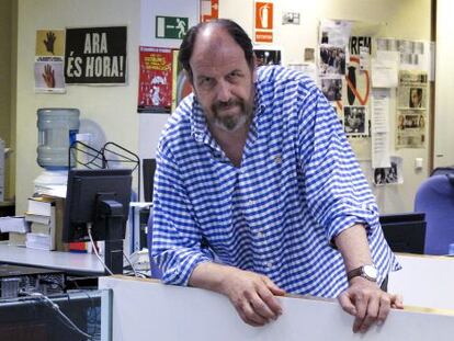 El actor José Maria Pou, en la redacción de EL PAÍS de Barcelona.