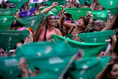 Marcha por el Día Internacional de las Mujeres, el 8 de marzo 2024.