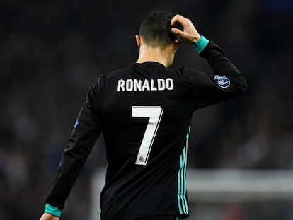 Cristiano Ronaldo durante el partido frente al Tottenham