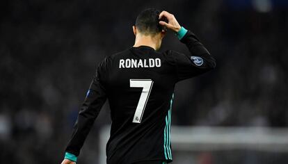 Cristiano Ronaldo durante el partido frente al Tottenham