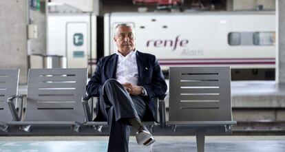 Julio Gómez-Pomar, el sábado en la estación de Córdoba.