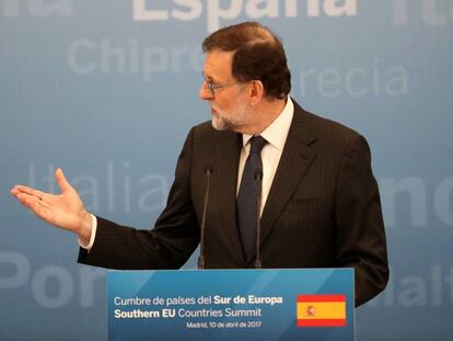 Cumbre de los países del sur de Europa en Madrid, este lunes.