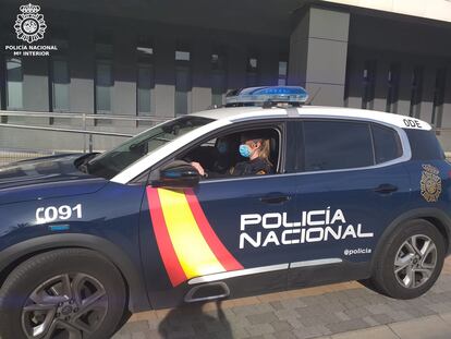 Un coche patrulla de la Policía Nacional.