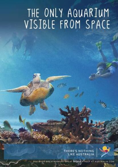 Australia. "El único acuario visible desde el espacio". Agencia desconocida.