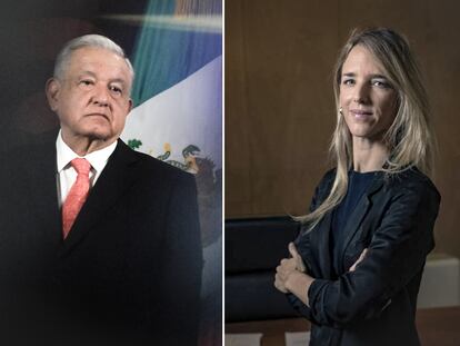 Andrés Manuel López Obrador y Cayetana Álvarez