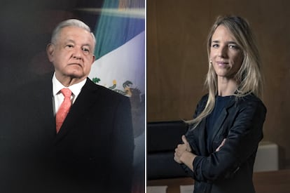 Andrés Manuel López Obrador y Cayetana Álvarez