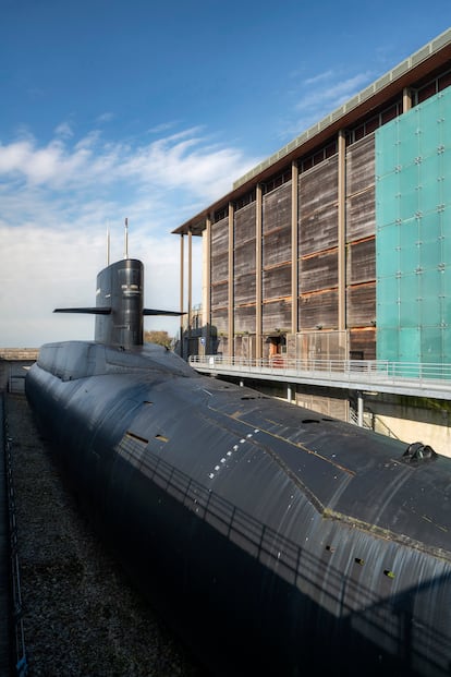 El submarino 'Le Redoutable' en el museo La Cité de la Mer en Cherburgo (Francia).