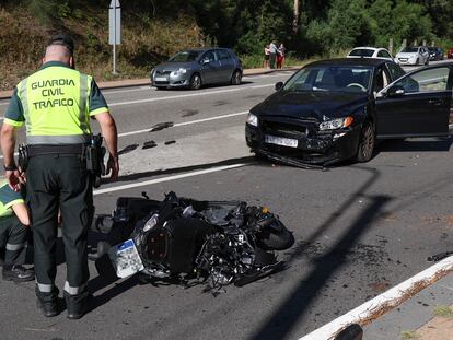 Una motorista fallece tras colisionar con un coche el pasado 13 de julio en Vigo