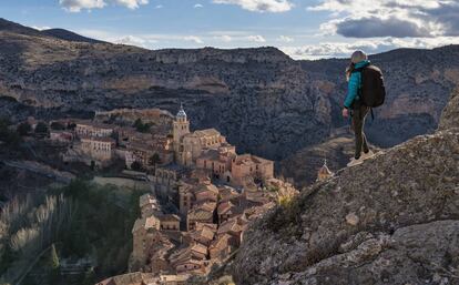 Vista del pueblo de Albarracín, en Teruel.