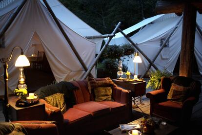 Ejemplo de 'glamping', camping de lujo.