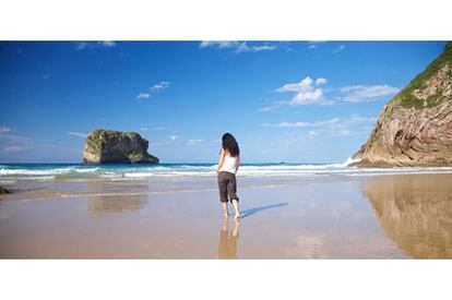 Playa de la Ballota, cerca de Llanes (Asturias).