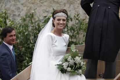 Hilda Armada Falcó, el día de su boda.