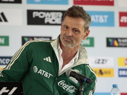 El entrenador argentino Diego Cocca en su presentación como nuevo técnico de la selección mexicana.