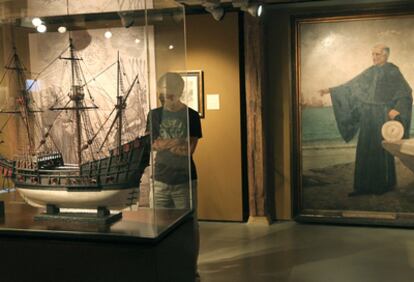 Uno de los interiores del Museo Naval de San Sebastián, en la última exposición.