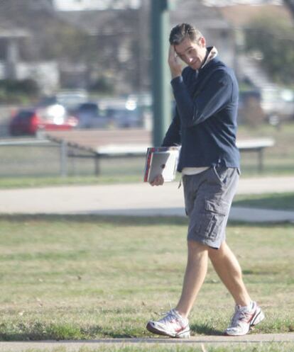 Iñaki Urdangarin paseando por las calles de Washington, esta semana