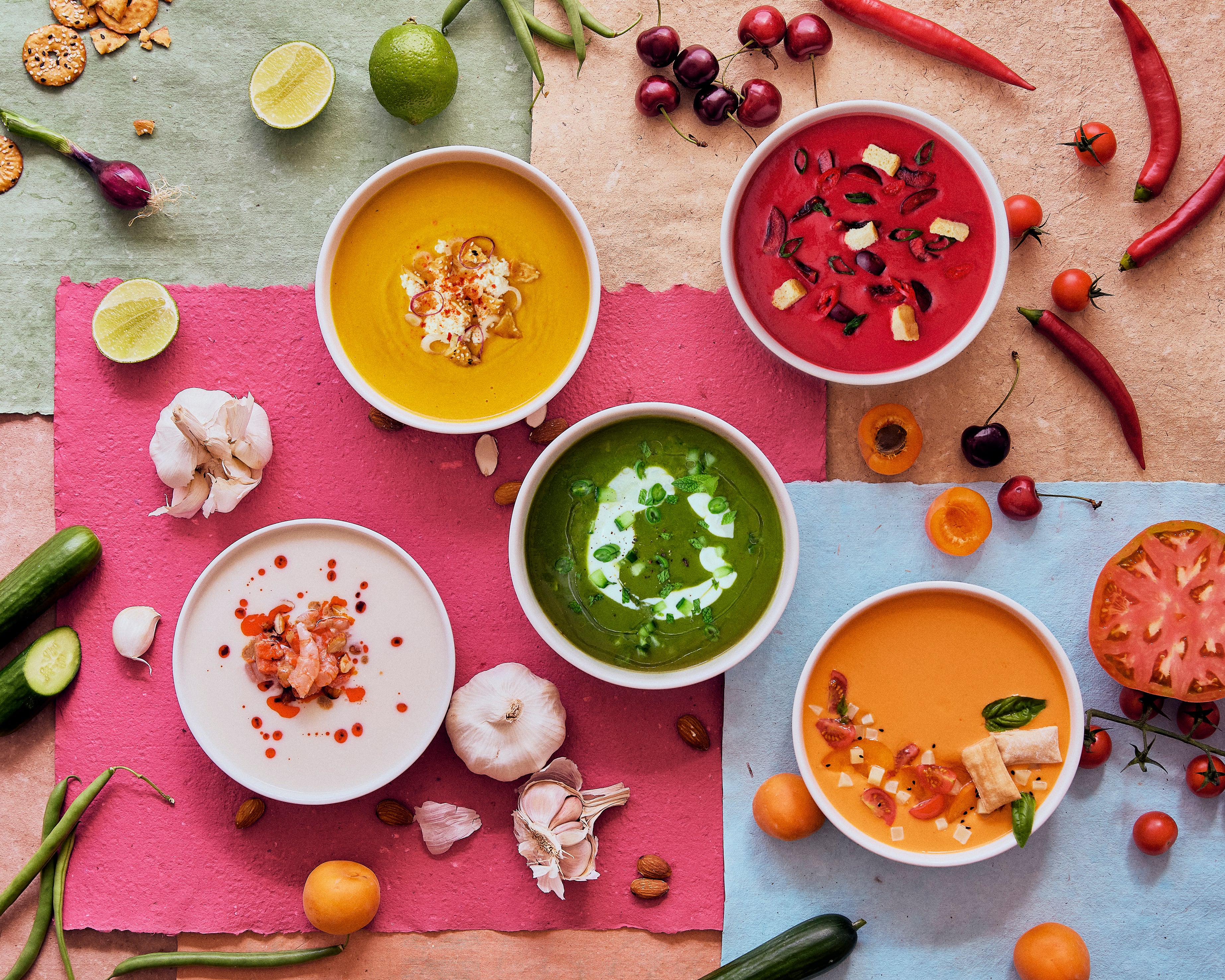 Cinco sopas frías para sobrevivir al calor 