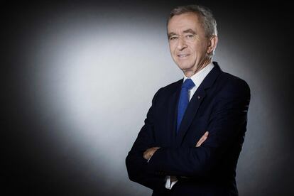 Bernard Arnault, presidente de LVMH, posa para un retrato realizado en París en 2017.