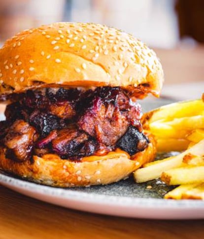 Brisket Burger del restaurante New York Burger, en Madrid.