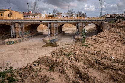 Aspecto que presentaba el barranco del Poyo, el 28 de febrero.