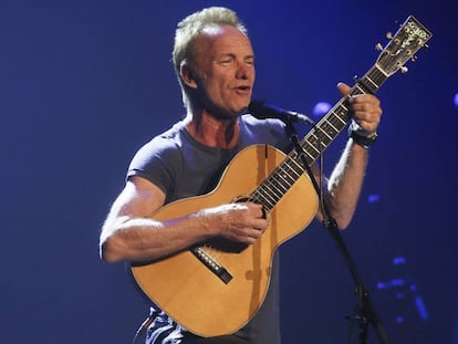 Sting, en un concierto en el Teatro Real de Madrid.