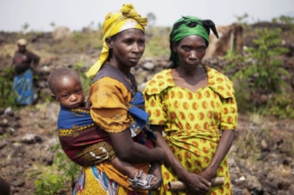 Mujeres de la región de Kivu Norte, en Congo.