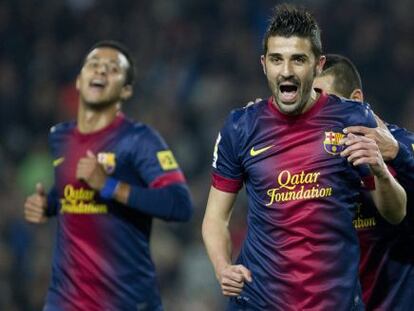 Villa, en el partido de Copa contra el Córdoba.