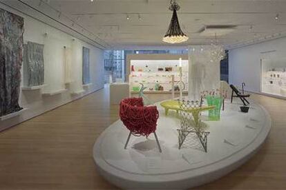 Una de las salas de arquitectura y diseño, en el nuevo edificio de Taniguchi para el MOMA.