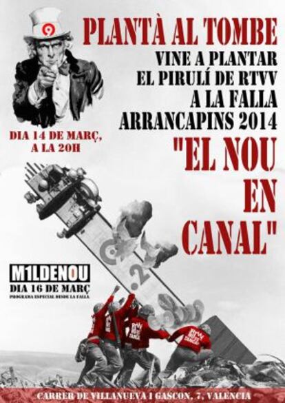 Cartel anunciador de la plantà 2014.