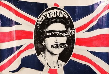 Póster oficial de la gira de 'Sex pistols' en 2004.