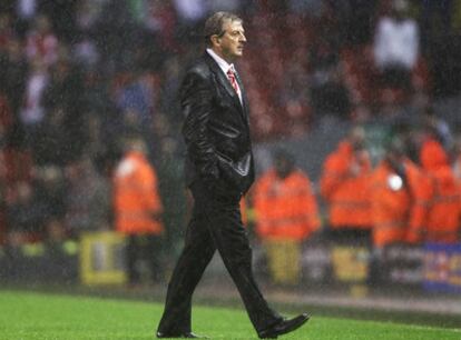Roy Hodgson tras un partido al frente del Liverpool.