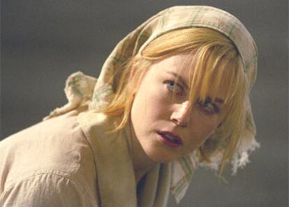 Nicole Kidman, en <i>Dogville,</i> de Lars von Trier.