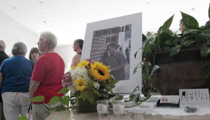 A família de Foley realizou uma missa fúnebre em New Hampshire.