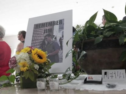 A família de Foley realizou uma missa fúnebre em New Hampshire.