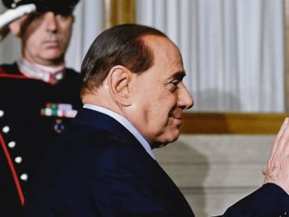 El ex primer ministro italiano, Silvio Berlusconi, en Roma en febrero pasado.