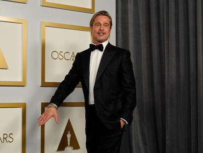 El actor Brad Pitt, a su llegada a los Oscar.