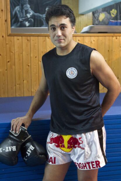 Alfonso Varcárcel, en el gimnasio de Vigo donde entrena.