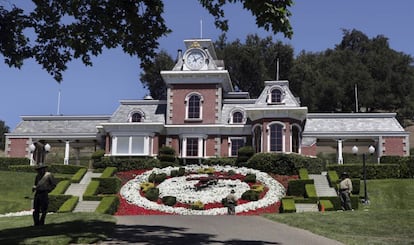 La vivienda principal de Neverland, en 2009.