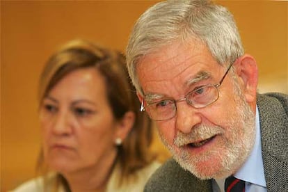 Ricard Cabedo y Rosa Guiralt, durante la comparecencia de ayer.