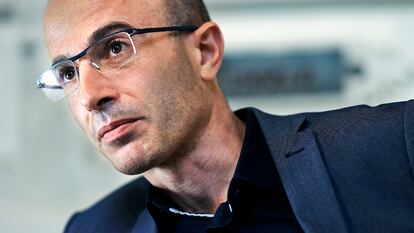 Yuval Noah Harari, en el Ateneo de Madrid, donde estuvo en mayo en una charla del Global Youth Leadership Forum.