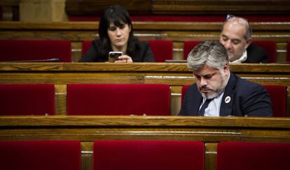 Albert Batet, del PDeCat, este miércoles en el Parlament.