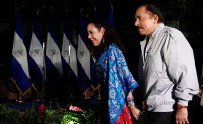 Daniel Ortega y Rosario Murillo en las elecciones del pasado 6 de noviembre.