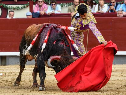 Natural de García Pulido al bravo novillo de Montealto.