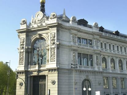 Fachada del Banco de Espa&ntilde;a.