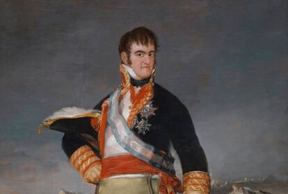Fernando VII, retratado por Goya. 