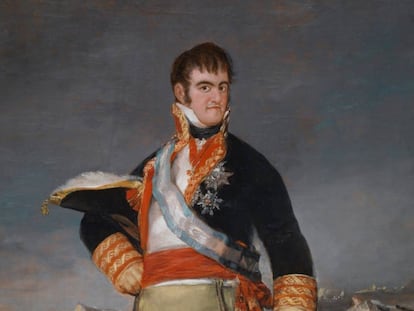 Fernando VII, retratado por Goya.&nbsp;