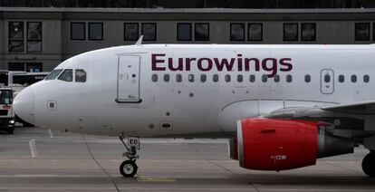 Un avión de Eurowings, subsidiaria de Lufthansa.